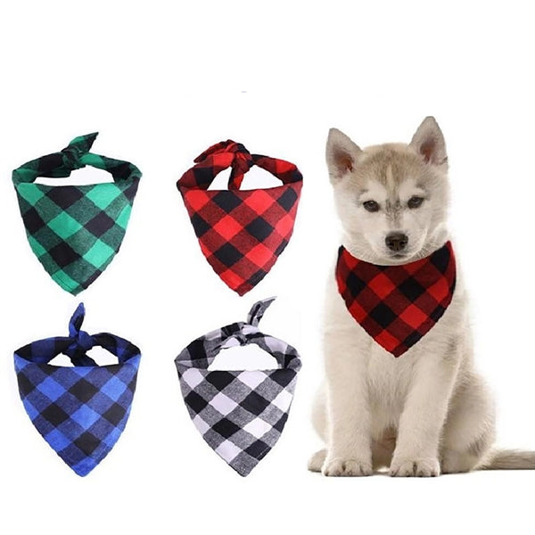 Plaid Dog Bandanas