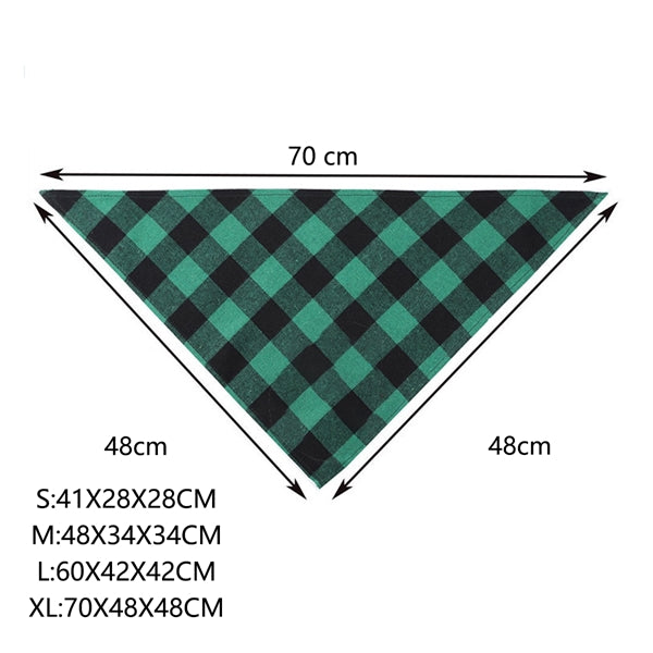 Plaid Dog Bandanas