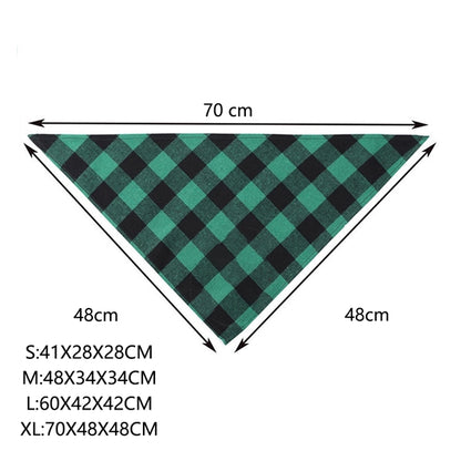 Plaid Dog Bandanas