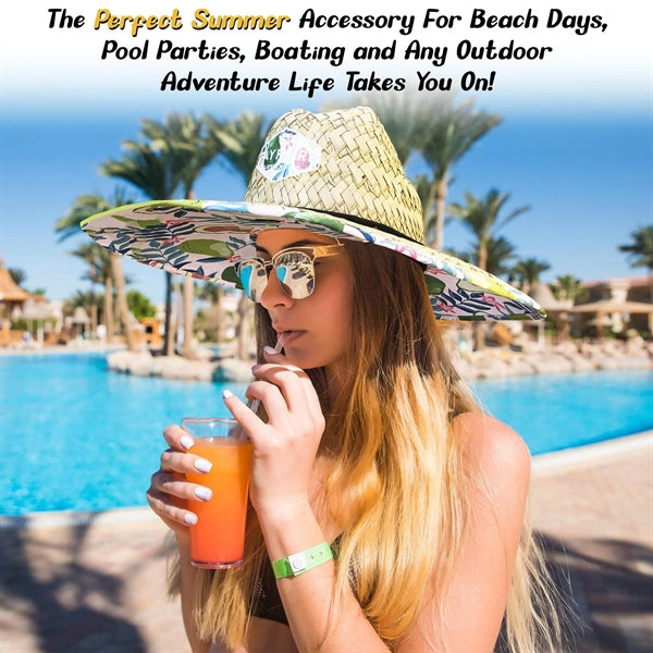 Lifeguard Beach Straw Hat