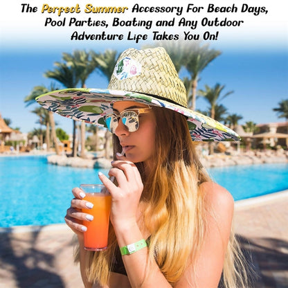 Lifeguard Beach Straw Hat