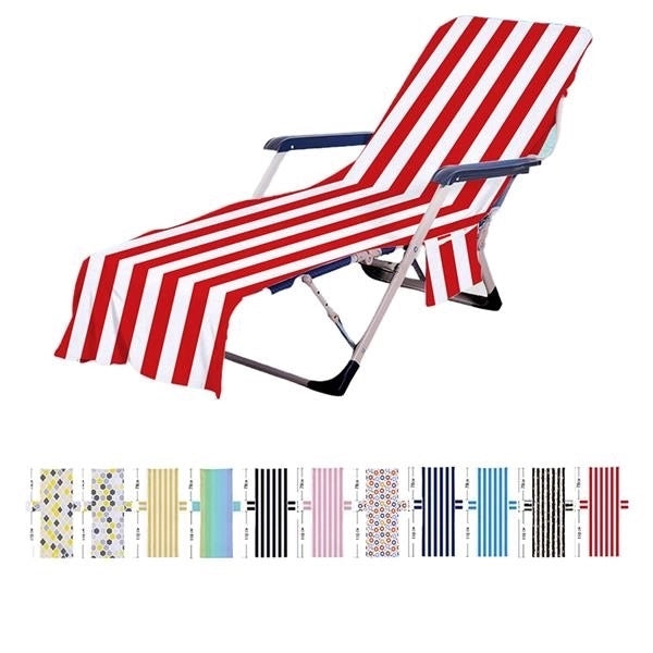 Stripe Beach Chair Cover