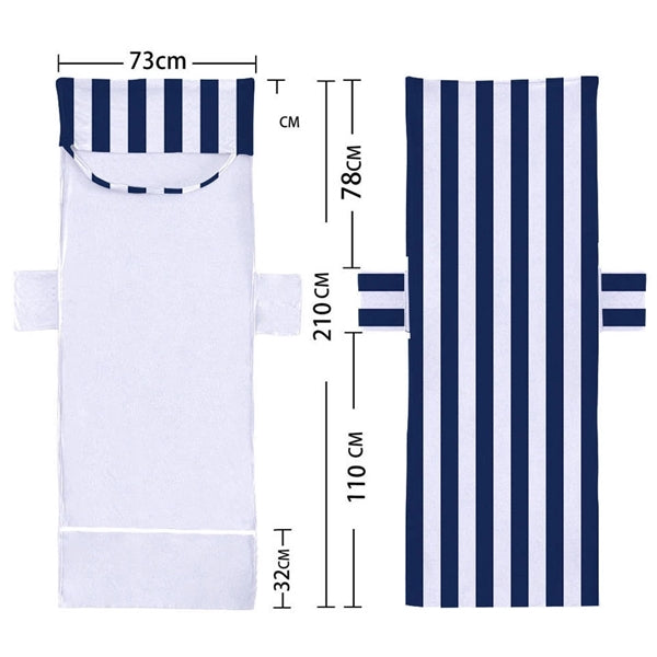 Stripe Beach Chair Cover