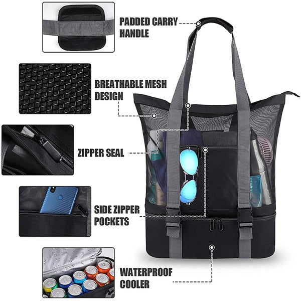 Mesh Beach Tote Bags