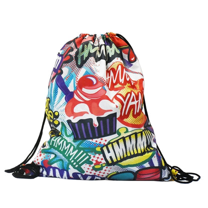 Rock'it 3-Day 210D Fully Sublimated Drawstring Backpack