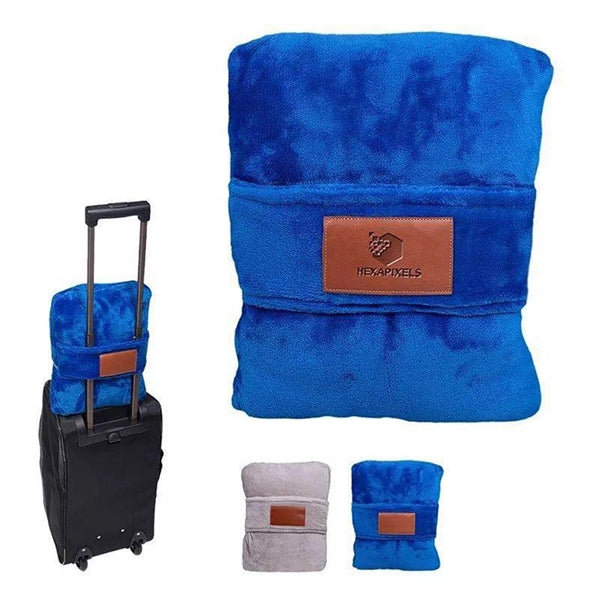 Travel Blanket with Luggage Belt