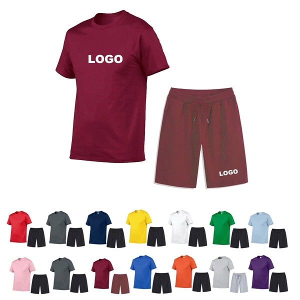 New Summer Sportswear Tee And Pants Set