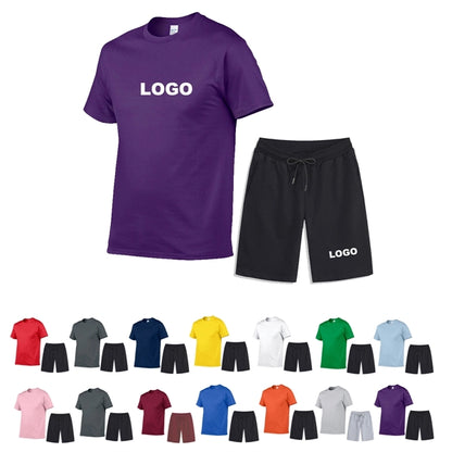 New Summer Sportswear Tee And Pants Set