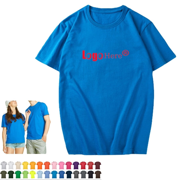 Custom Unisex Cvc Cotton Tee 180Gsm