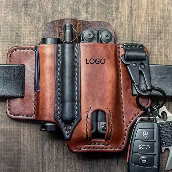 Multitool Sheath Belt Edc Pocket Organizer Leather Pouch