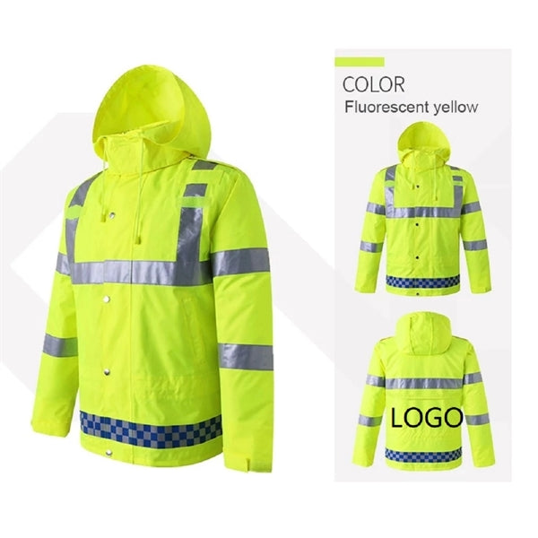 Safety Jacket Reflective Raincoat High Visibility