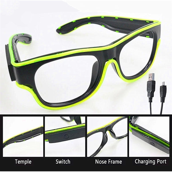 Wireless Rechargeable Led Glasses