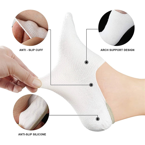 Non Slip Flat Boat Line Women Low Socks