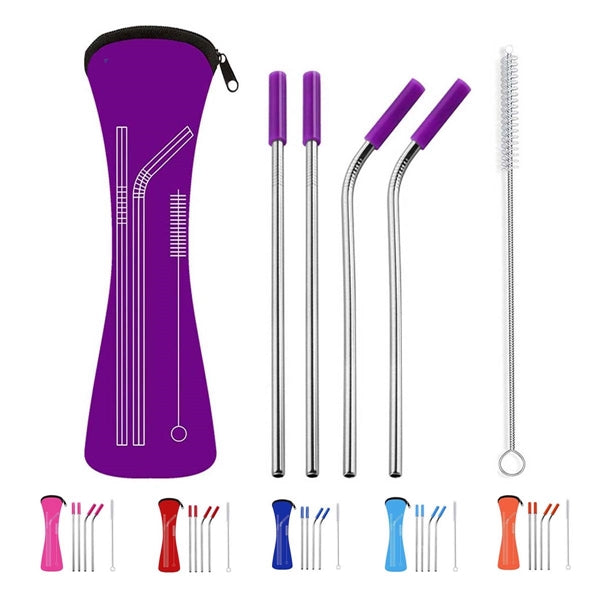 Stainless Steel Straw Kit 4 Packs