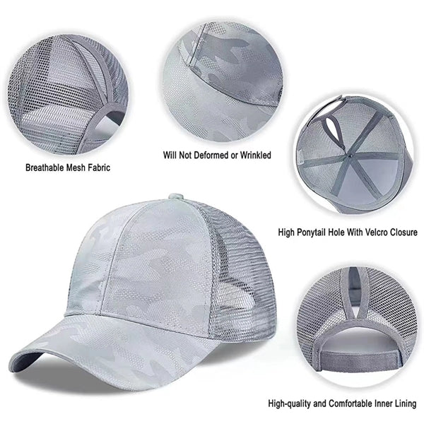 Ponytail Baseball Cap For Women