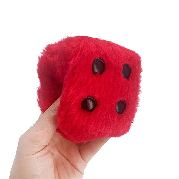 Car Retro Hanging Fuzzy Plush Dice