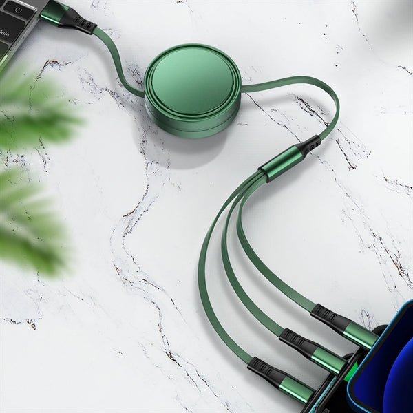 3 in 1 Telescopic Fast Charging Cable