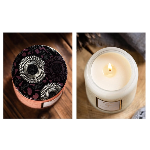 Embossed Glass Romantic Scented Candle