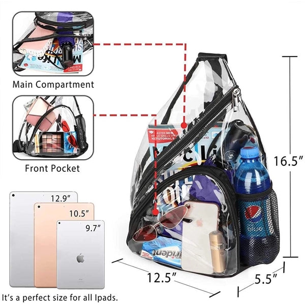 Clear Pvc Sling Bag