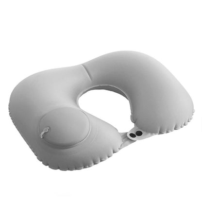 Air Pump Inflatable Travel Neck Pillow