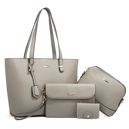 Handle Satchel Purse Set 4Pcs