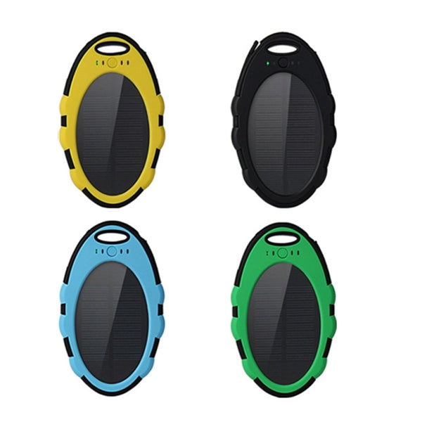 5000mA Oval Solar Energy Power Bank