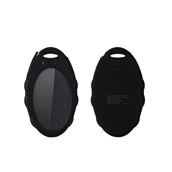 5000mA Oval Solar Energy Power Bank