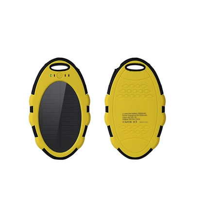 5000mA Oval Solar Energy Power Bank
