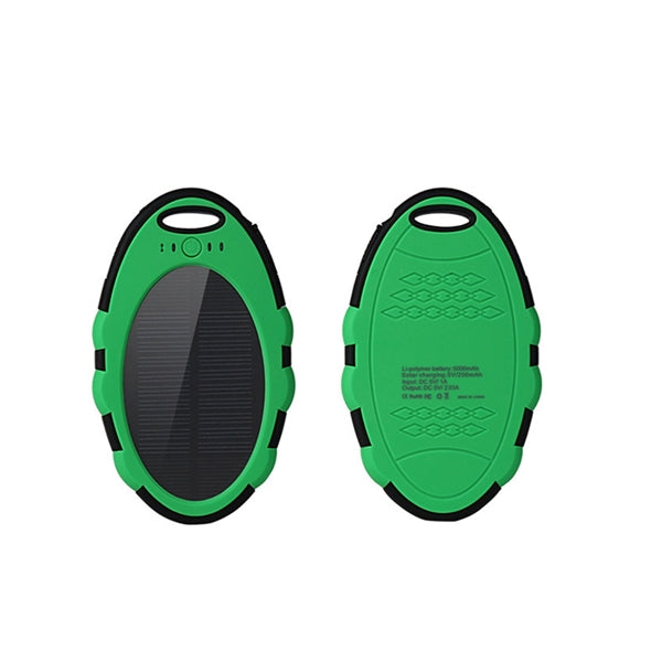 5000mA Oval Solar Energy Power Bank