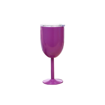 Double Wall Insulated Stainless Steel Wine Glass Goblet with