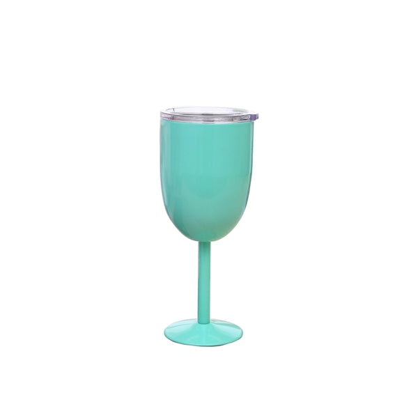 Double Wall Insulated Stainless Steel Wine Glass Goblet with