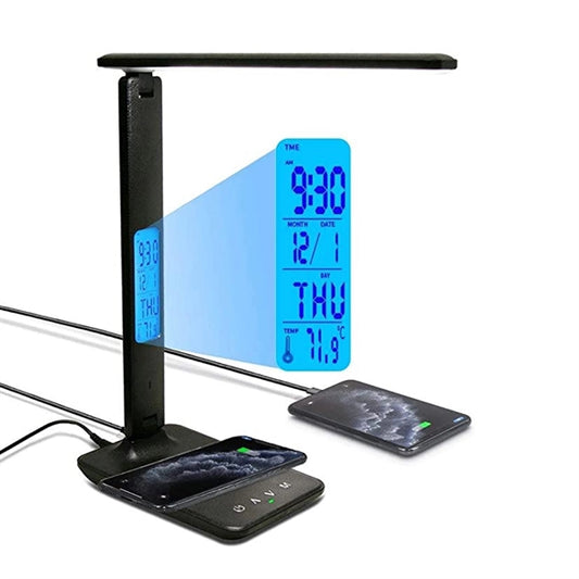 Dimmable LED Desk Lamp with Wireless Charger