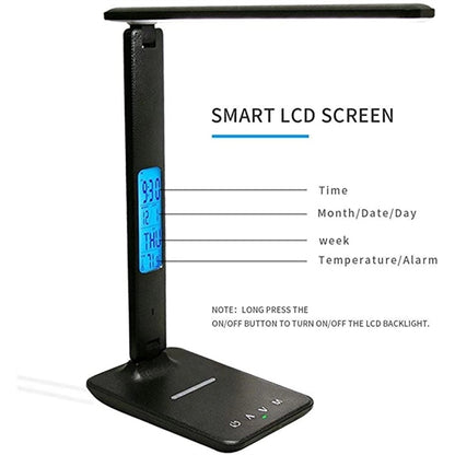 Dimmable LED Desk Lamp with Wireless Charger