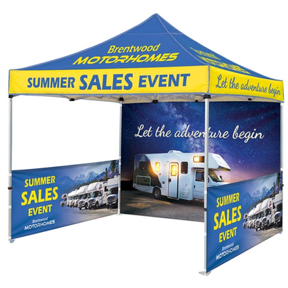 10' Heavy Duty Tent with One Full and Two Half DS Walls