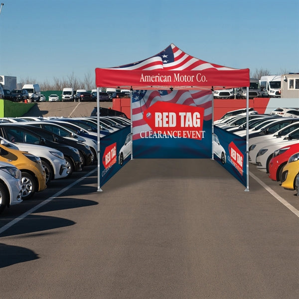 10' Heavy Duty Tent with One Full and Two Half DS Walls