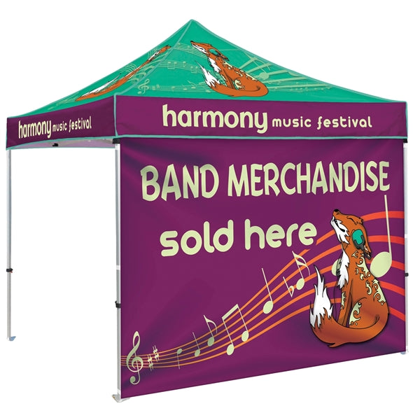 10' Heavy Duty Tent with One Full Double Sided Wall