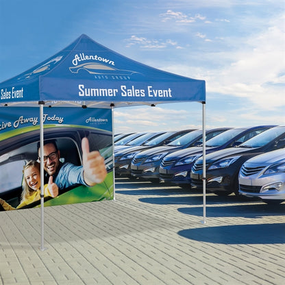 10' Heavy Duty Tent with One Full Double Sided Wall