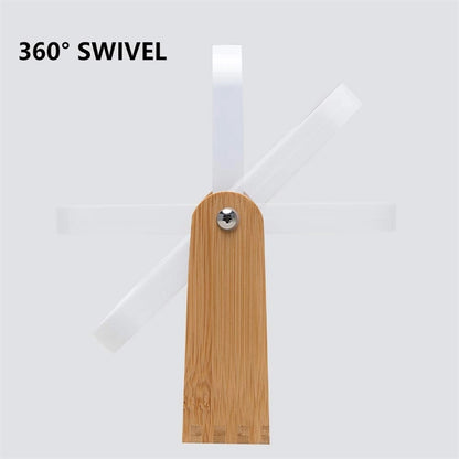 Makeup Mirror With Natural Bamboo Stand