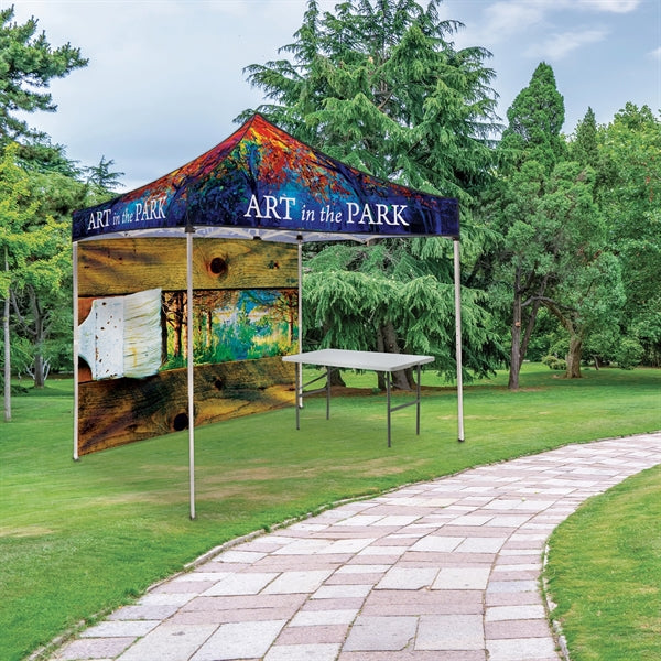 10' Square Tent With One Full Double Sided Wall