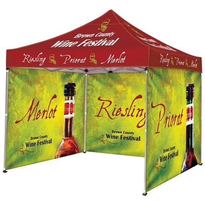 10' Square Tent With Three Full Double Sided Walls