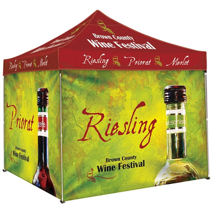 10' Square Tent With Three Full Double Sided Walls