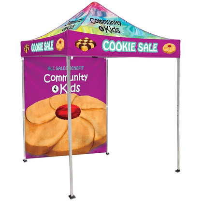 6.5' Square Tent With One Full Double Sided Wall