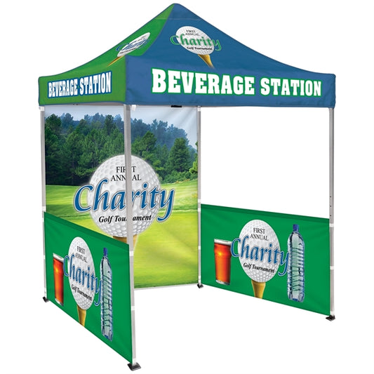 6.5' Square Tent With One DS Wall and Two DS Halves