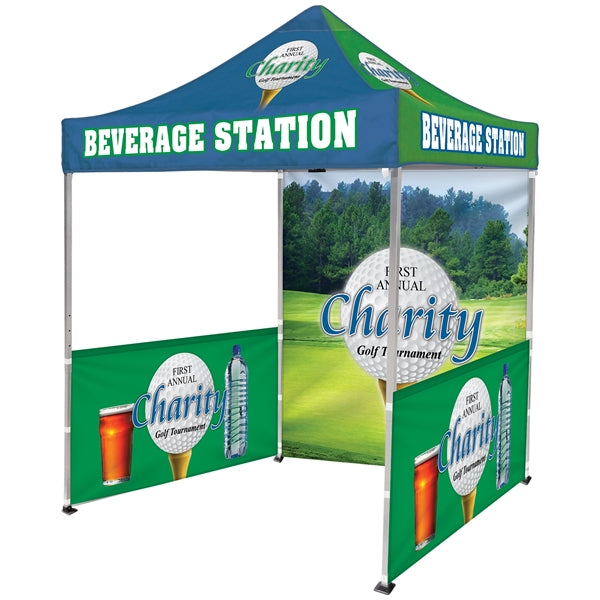 6.5' Square Tent With One DS Wall and Two DS Halves