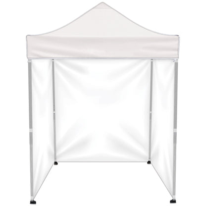 6.5' Square Canopy Tent With Three Full Double Sided Walls