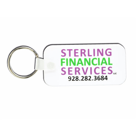 1.5 inch 2-D PVC KEY TAGS
