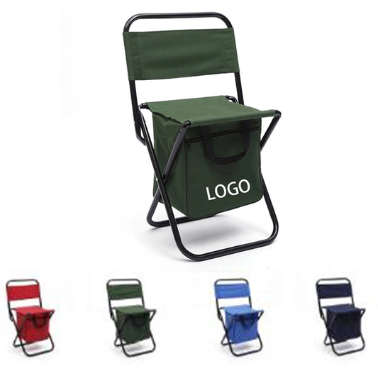 Portable Folding Chair With Cooling Bag