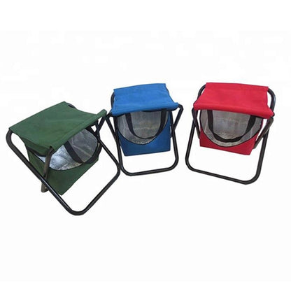 Portable Folding Chair With Cooling Bag