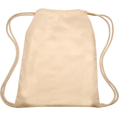 Cotton Cinch Up Bag Drawstring Backpacks (13.25"x 16.5")