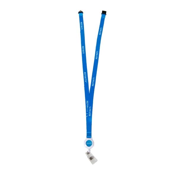 Custom 1/2" Lanyard w/ Retractable Badge Reel & Safety Break